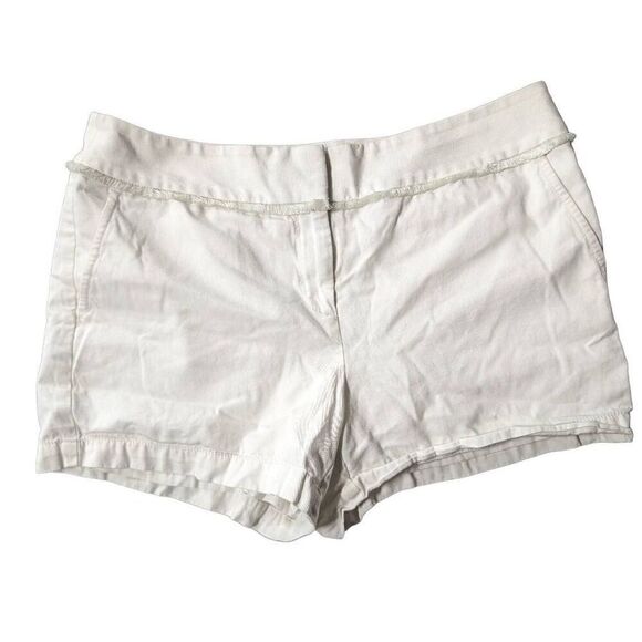 Loft Outlet Cream 4" Shorts Women's Size 8 - Picture 1 of 7